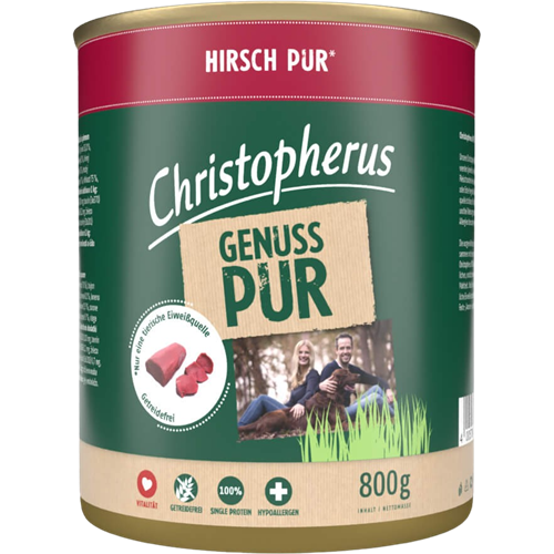 6x Christopherus Pur - 800 g - Hirsch 