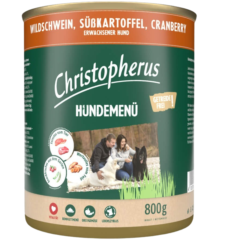 6x Christopherus Menü Adult - 800 g - Wildschwein 