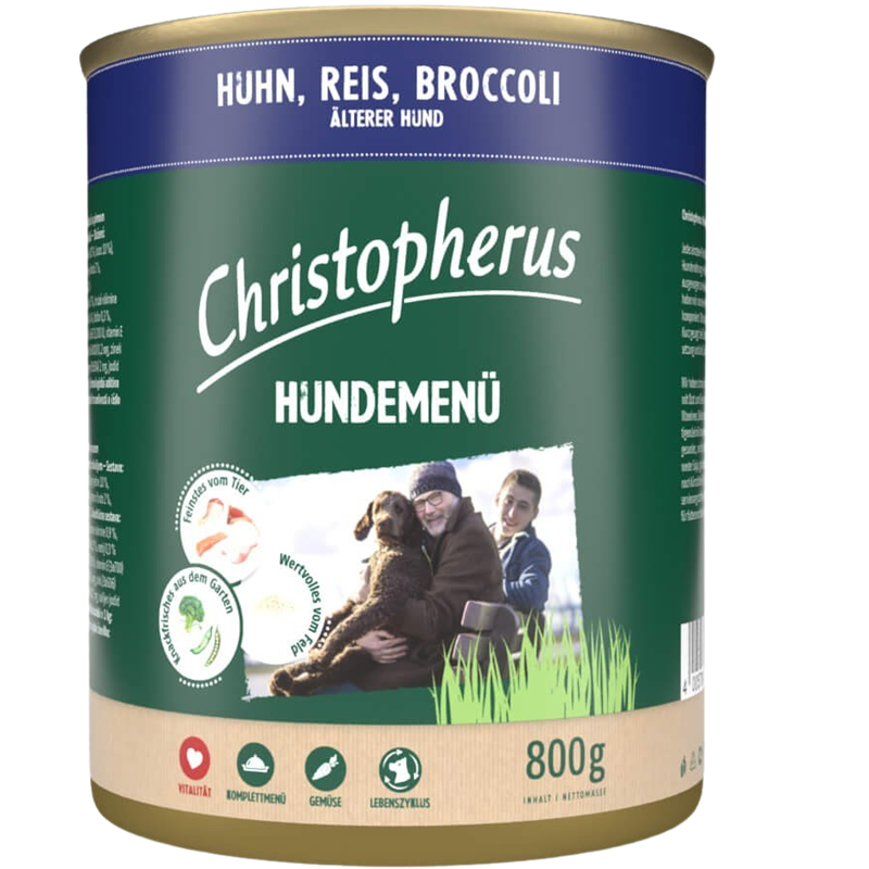 Christopherus Menü Senior - 800 g - Huhn & Reis 