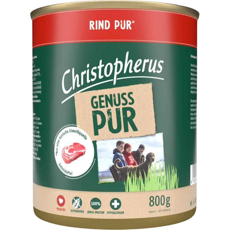 6x Christopherus Pur - 800 g - Rind 