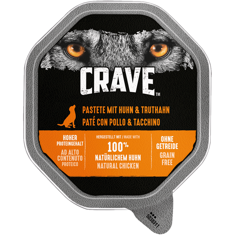 14x Crave Pastete 150 g - Huhn & Truthahn 