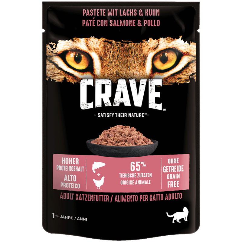 Crave Pastete 85 g - Lachs & Huhn 