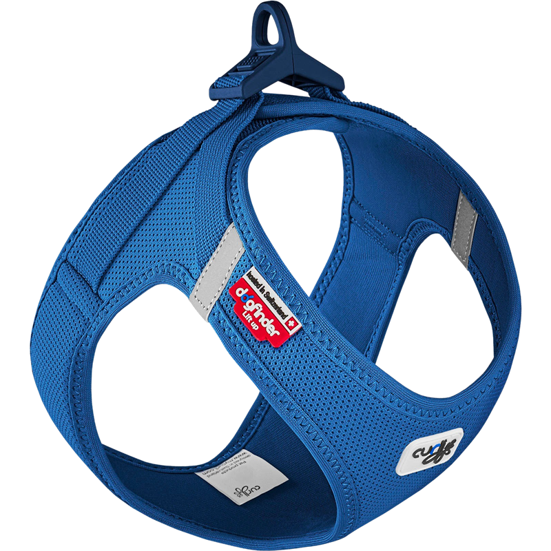 curli Clasp Vest Geschirr Air-Mesh blau - 3XS (26 – 30 cm) 