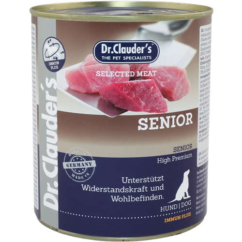 6x Dr. Clauder's Selected Meat - 800 g - Senior 