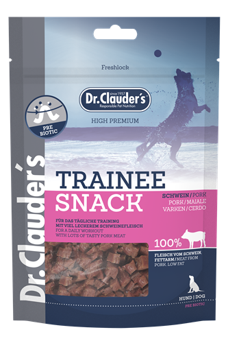 10x Dr. Clauder's Trainee Snack - 80 g - Schwein 