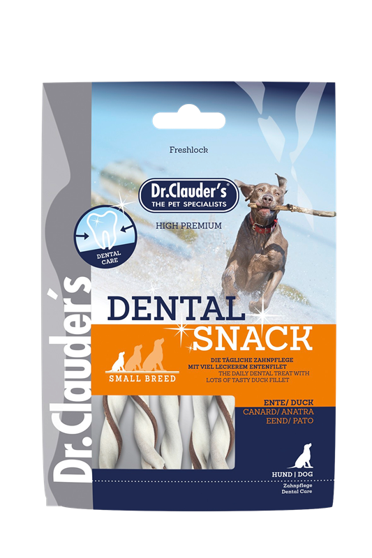 10x Dr. Clauder's Dental Snack Ente Small - 80 g 