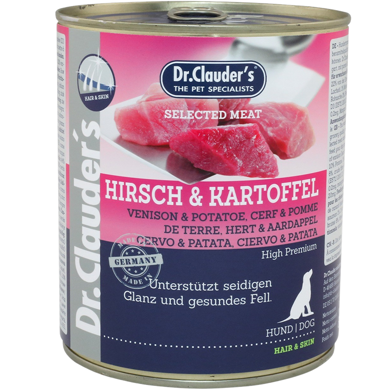 Dr. Clauder's Selected Meat - 800 g - Hirsch & Kartoffel 