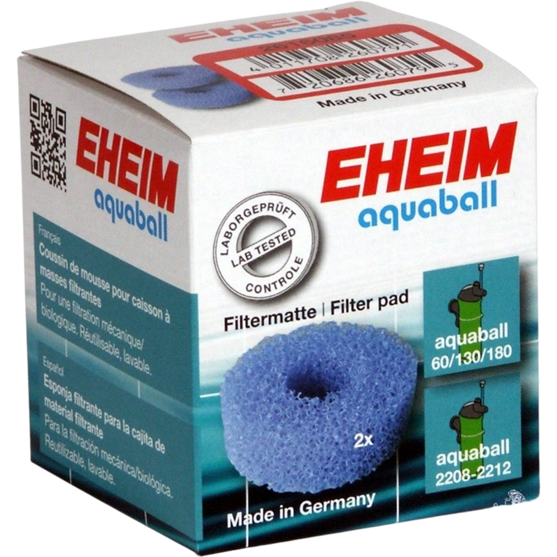 EHEIM Filtermatte für Aquaball - 2 Stück 
