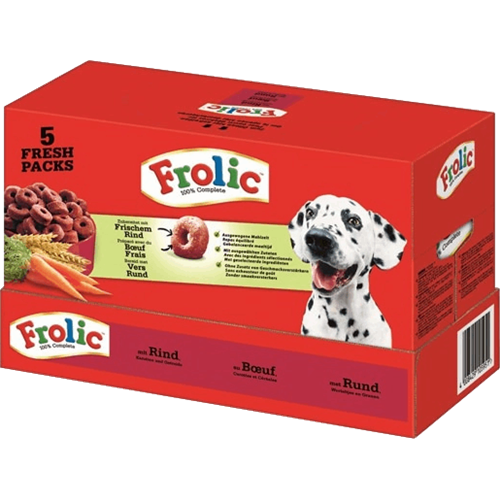 Frolic Complete - Rind, Karotten & Getreide - 5x 1,5 kg 