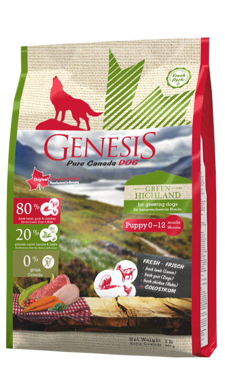 Genesis Pure Canada Dog - Green Highland Puppy - 900 g 