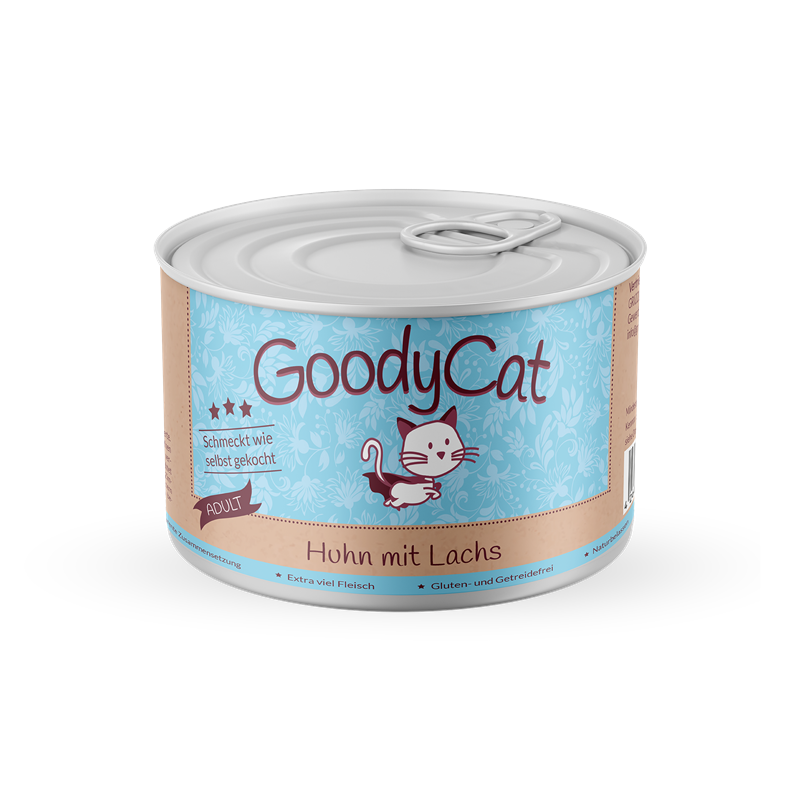 Goody Cat Adult - 180 g - Huhn mit Lachs, Rind & Süßkartoffel 