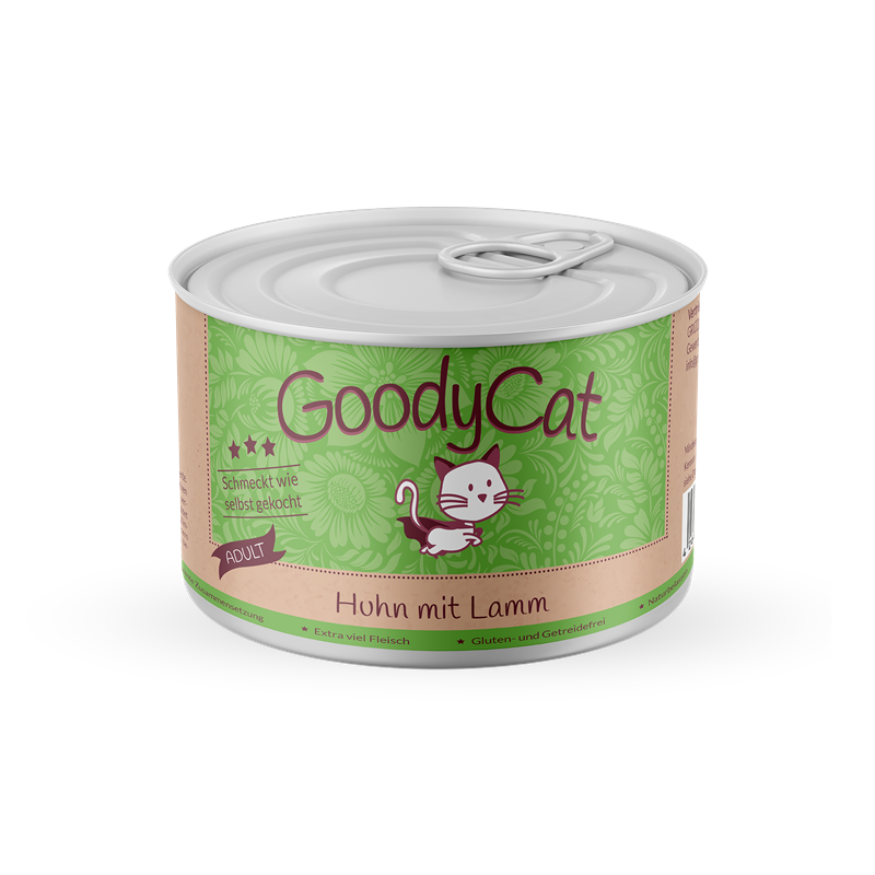 Goody Cat Adult - 180 g - Huhn mit Lamm, Kürbis & Tomate 