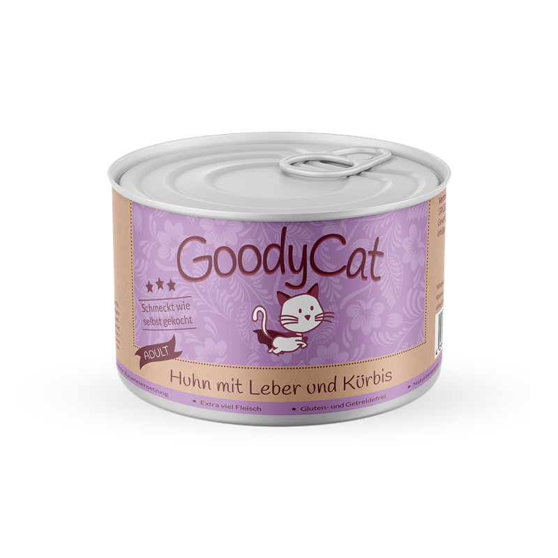 Goody Cat Adult - 180 g - Huhn mit Leber & Kürbis 