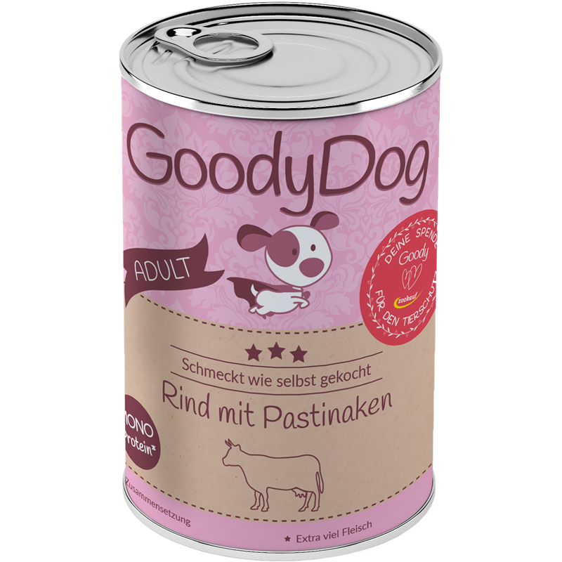 Goody Dog Dose Adult - 400 g - Rind mit Pastinaken 