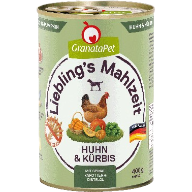 GranataPet Liebling's Mahlzeit - 400 g - Huhn & Kürbis 