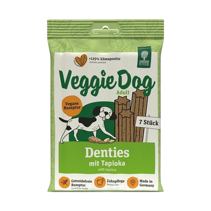 13x Green Petfood VeggiDog Denties - 180g 