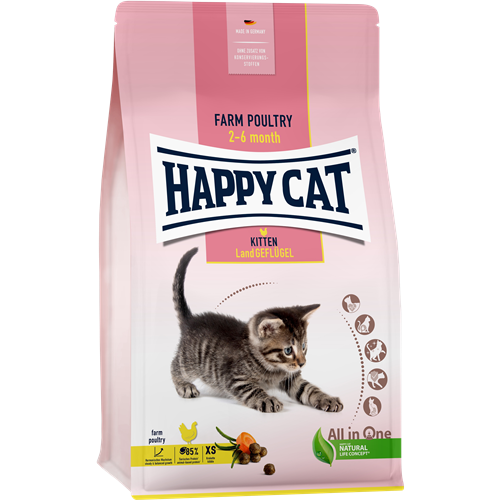 Happy Cat Kitten Land Geflügel - 1,3 kg 