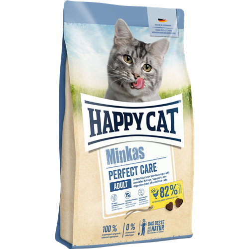 6x Happy Cat Minkas Perfect Care Geflügel & Reis - 500 g 