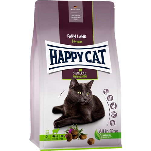 Happy Cat Sterilised Weide Lamm - 4 kg 