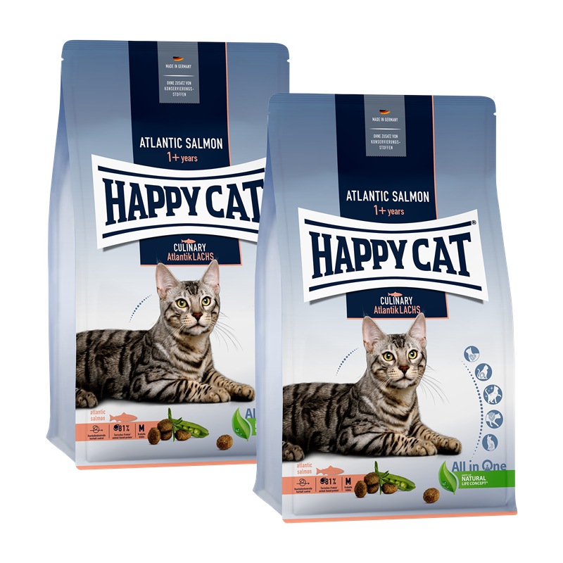 Happy Cat Culinary Atlantik Lachs - 2 x 4 kg 