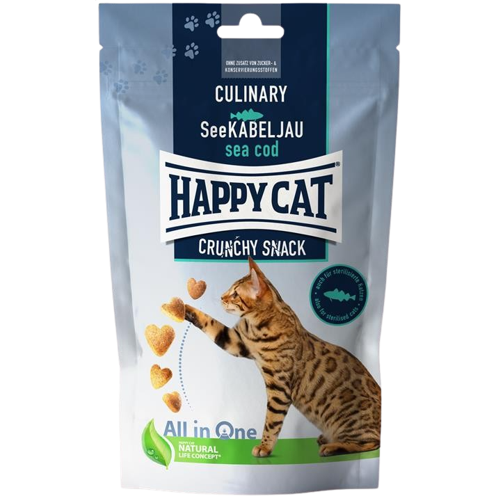 Happy Cat Culinary Crunchy 70 g - See-Kabeljau 