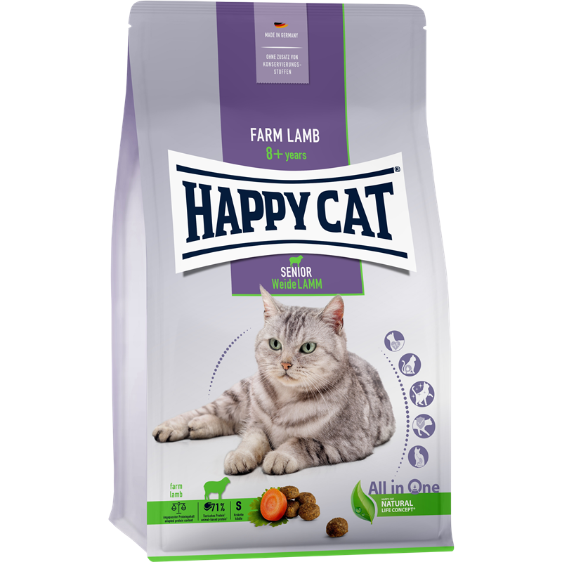 Happy Cat Senior Weide Lamm - 1,3 kg 