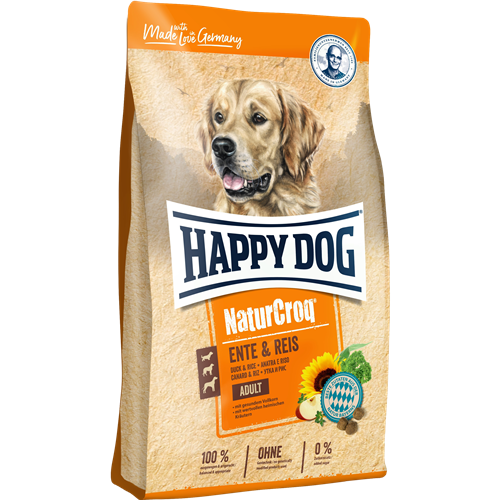 Happy Dog NaturCroq Ente & Reis - 12 kg 