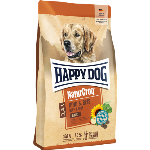Happy Dog NaturCroq Rind & Reis - 4 kg 