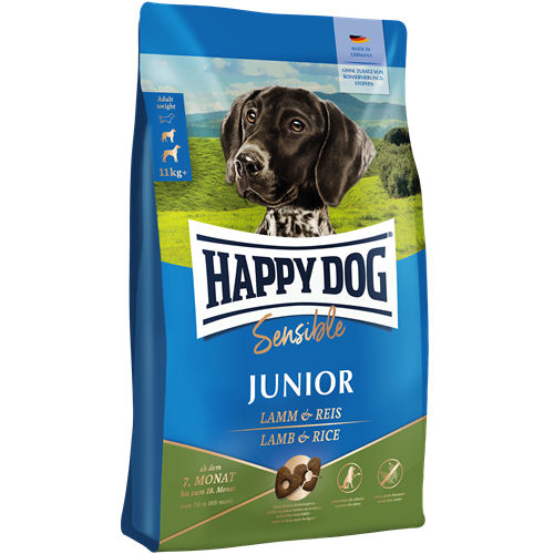 Happy Dog Sensible Junior Lamm & Reis - 1 kg 