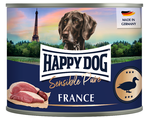 12x Happy Dog Sensible Pure - 200 g - France Ente Pur 
