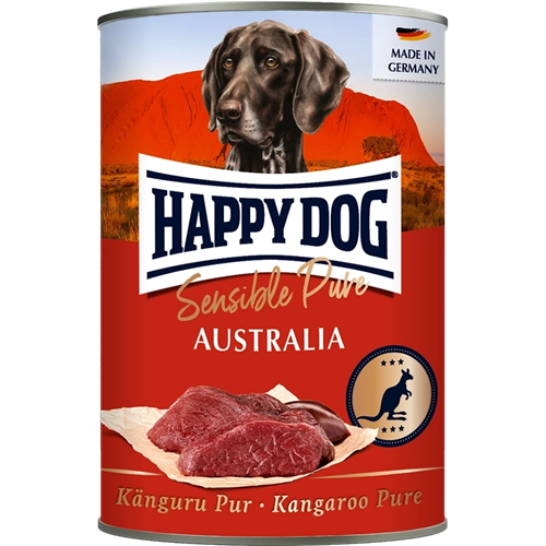 6x Happy Dog Sensible Pure - 400 g - Australia Känguru Pur 