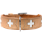 HUNTER Halsband Swiss - natur / beige - M / L (47 – 54 cm) 