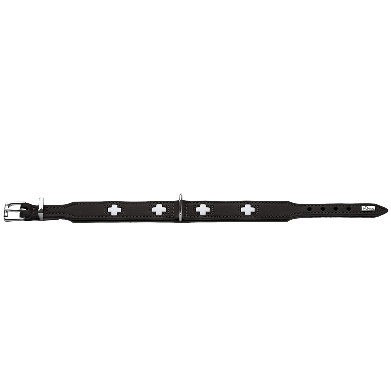 HUNTER Halsband Swiss - schwarz - L (51 – 58 cm) 