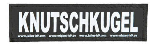Julius-K9 Klettsticker 16 x 5 cm - Knutschkugel 