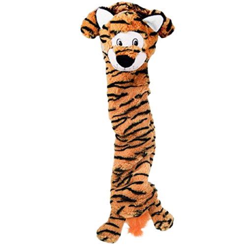 KONG Stretchezz Jumbo Tiger - Extra Large Schwarz / Orange