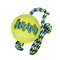 KONG Air Squeaker Tennis Ball with Rope - Medium 
