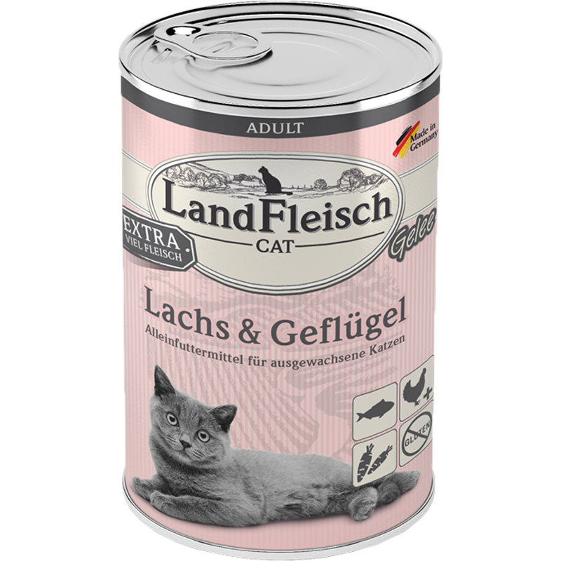 LandFleisch Gelee - 400 g - Lachs & Geflügel 