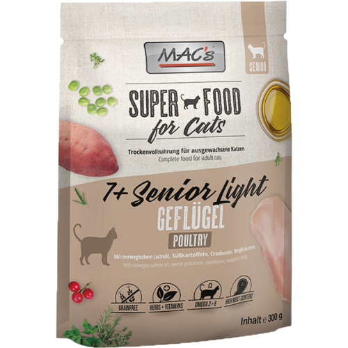 MAC's Cat Superfood - 7+ Senior Light - 300 g 