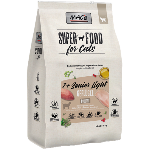 MAC's Cat Superfood - 7+ Senior Light - 7 kg 