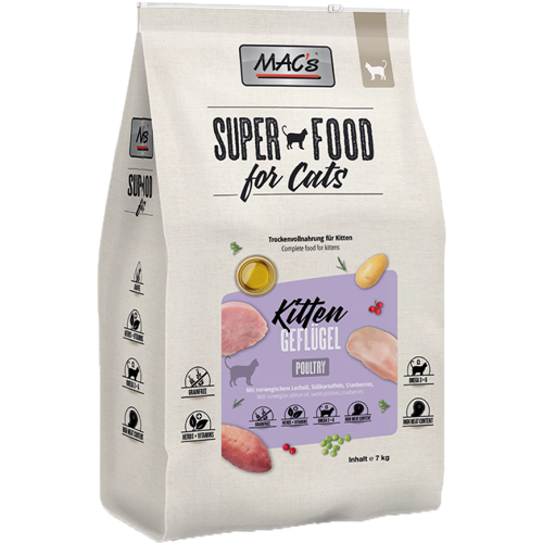MAC's Cat Superfood Kitten - Geflügel - 7 kg 