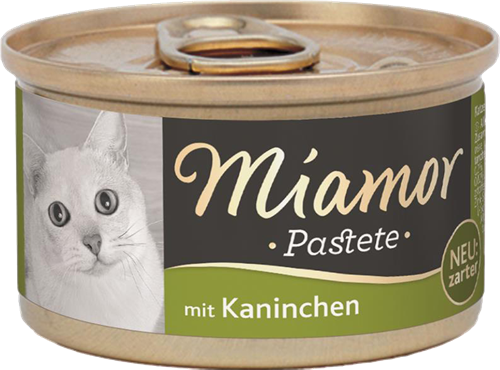 12x Miamor Pastete in Dose - 85 g - Kaninchen 