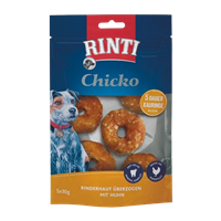 Rinti Chicko Dauer-Kauringe - 5 x 30 g - klein mit Huhn 