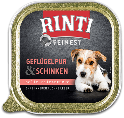 11x Rinti Feinest - 150 g - Geflügel Pur & Schinken 