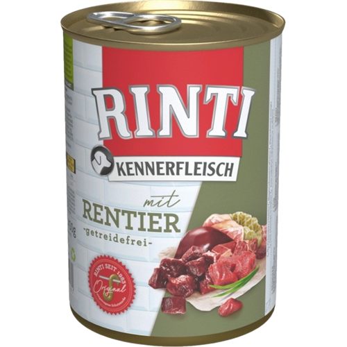 12x Rinti Kennerfleisch - 400 g - Rentier 