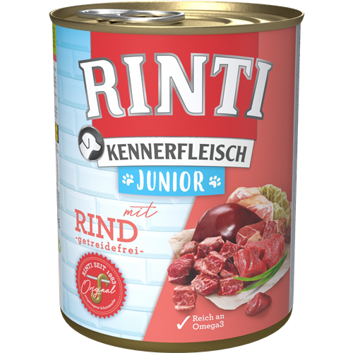 12x Rinti Kennerfleisch - Junior - 800 g - Rind 
