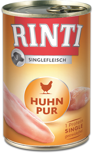 12x Rinti Singlefleisch - 400 g - Huhn Pur 