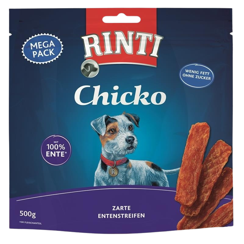 5x Rinti Extra Snack Chicko - 500 g - Ente Megapack 