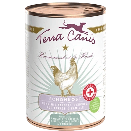 6x Terra Canis Schonkost - First Aid - 400 g - Huhn 