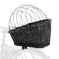TRIXIE Fahrradkorb mit Gitter - schwarz