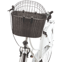 TRIXIE Fahrradkorb m. Gitter anthrazit - 44 × 34 × 41 cm 